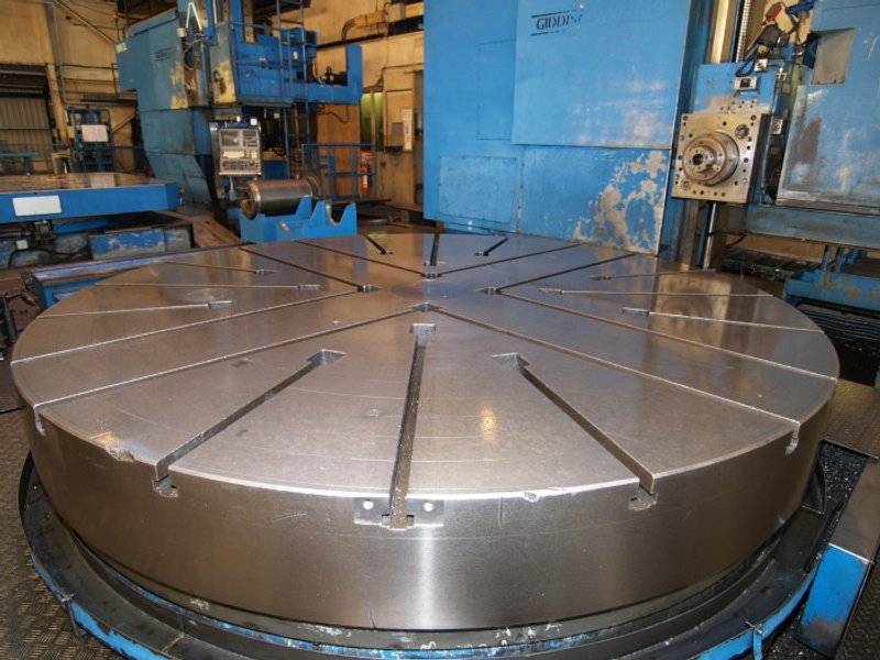 Noble &amp; Lund 120” CNC Rotary Table w/ CNC W Axis Slide
