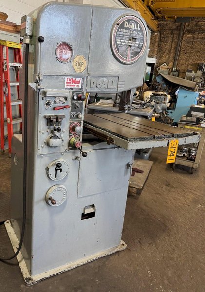 16" Doall Vertical Band Saw 16-3, 6000 FPM, Hyd. Table Feed, 3 HP