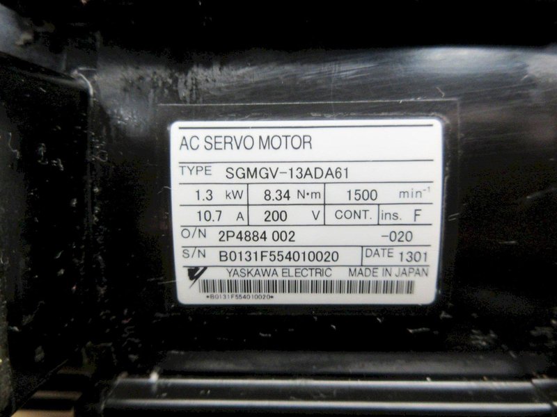 Haas 62-10013 Yaskawa SGMGV-13ADA61 Servo Motor Sigma 5