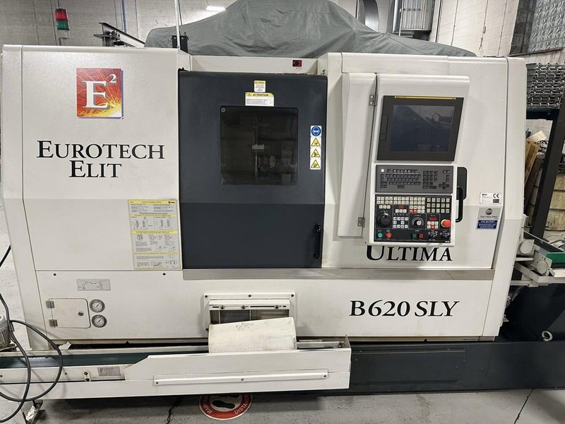 Eurotech Elite B620-SLY Multi-Axis Turning Center, 2020 – Sub-Spindle, Chip Conveyor, Live Tooling