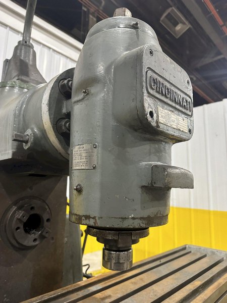 #4 CINCINNATI MODEL #410-14 HORIZONTAL MILL WITH TOOLKMAKERS VERTICAL HEAD: STOCK #20605