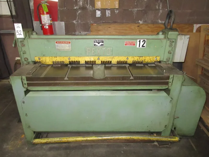 4' X  12 GAUGE PEXTO MECHANICAL POWER SHEAR : YOBRO 25664