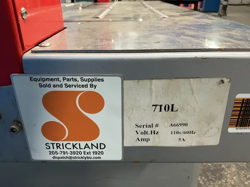 Strickland 25”x33.5” Automatic Arch Strapping Machine - 710l