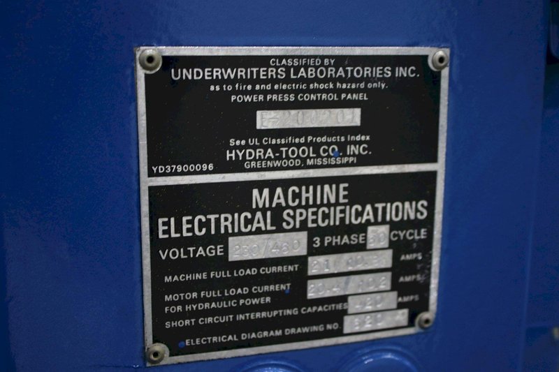 HYDRA TOOL HYDRAULIC PRESS: STOCK #75893