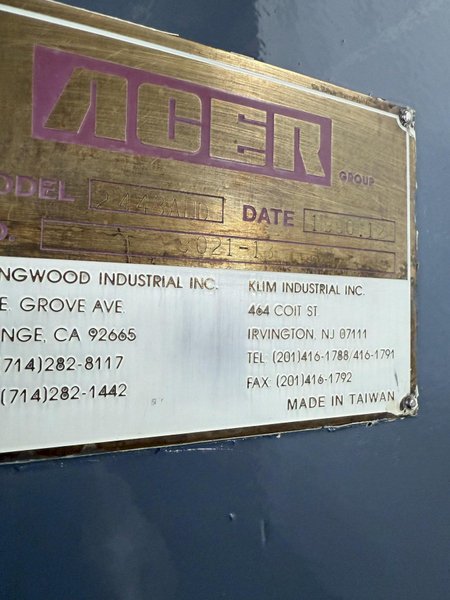 24&quot; X 48&quot; ACER HYDRAULIC GRINDER. STOCK # 1229224