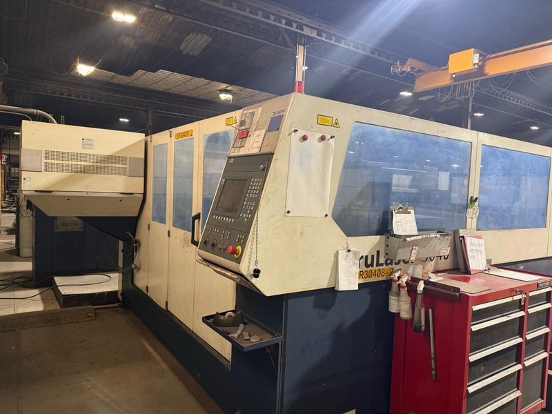 4000 Watt Trumpf TruLaser 3040 CO2 Laser, 2011 – 13′ × 6.5′ Table