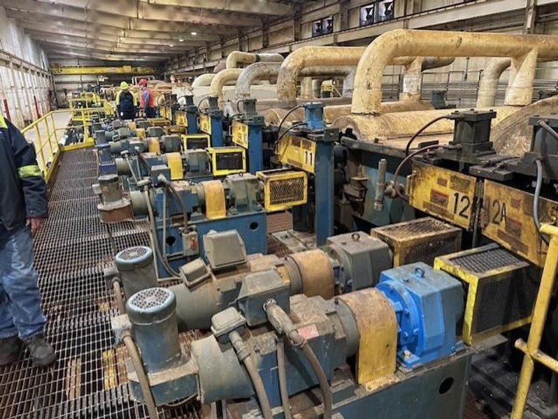 72" x 5/8" PRO-ECO / NELSON STEEL HEAVY GAUGE PICKLING LINE W/ TURRET RECOILER