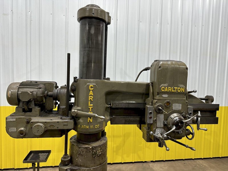 4&#039; X 11&quot; CARLTON MODEL #1A RADIAL DRILL: STOCK #19439