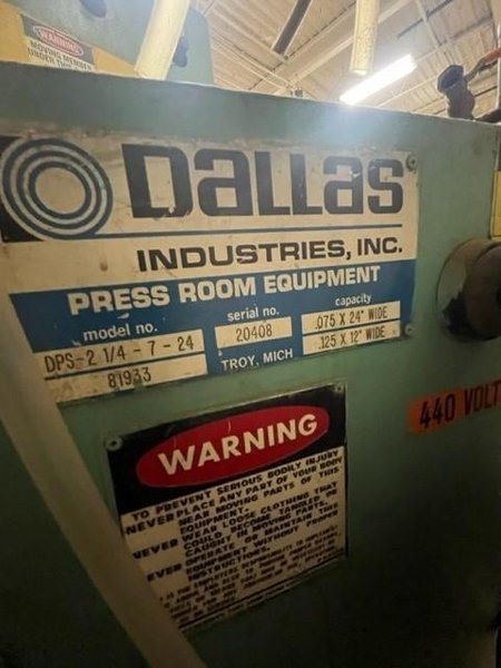 24&quot; X .075&quot; DALLAS STRAIGHTENER STOCK #3694