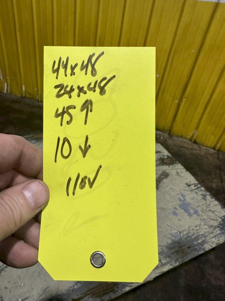 2500 LBS X 48" X 44" SOUTHWORTH MODEL #LS2.5-36 BACKSAVER  HYDRAULIC SCISSOR LIFT &amp; TURN TABLE , 110V: STOCK #20509