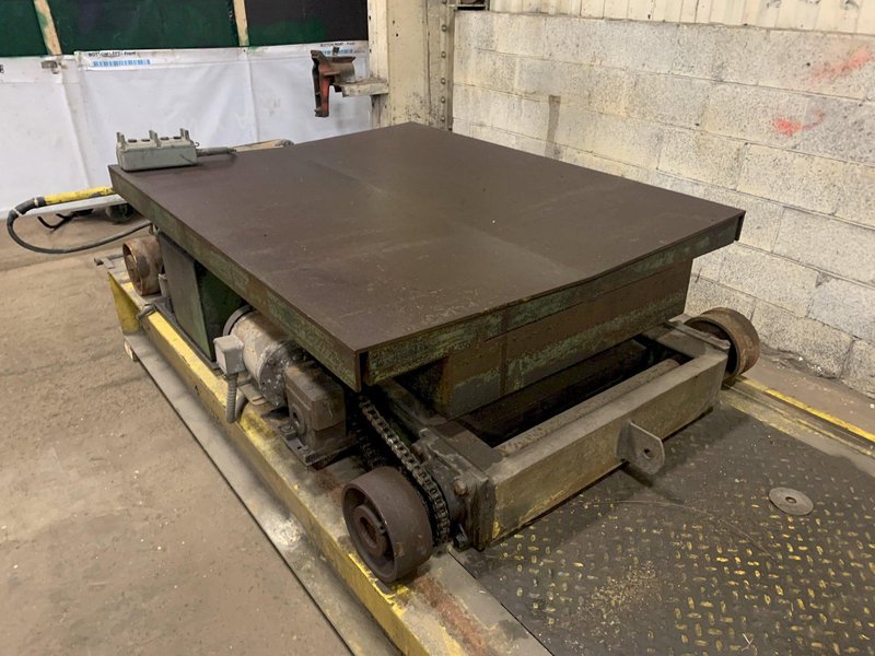 20,000 LB 10 TON AMERICAN TORKLIFT TRAVERSING &amp; ELEVATING HYDRAULIC COIL CAR: STOCK #12127