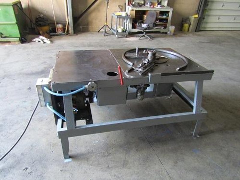 CUSTOM HYDRAULIC TABLE BENDER FOR BAR TUBE &amp; FLAT BAR