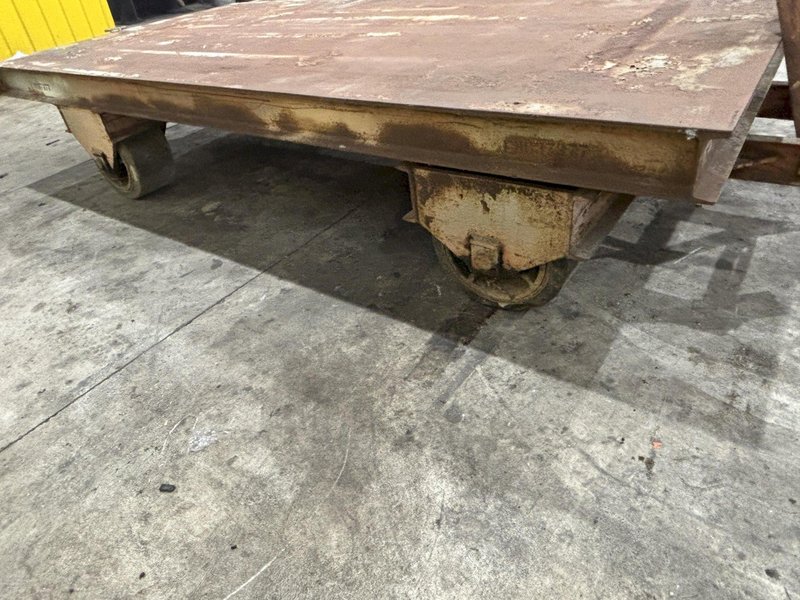 20,000 LBS (10 TON) x 120&quot; x 60&quot; STEEL WITH HARD TIRE TRANSFER CART CAR: STOCK #23237