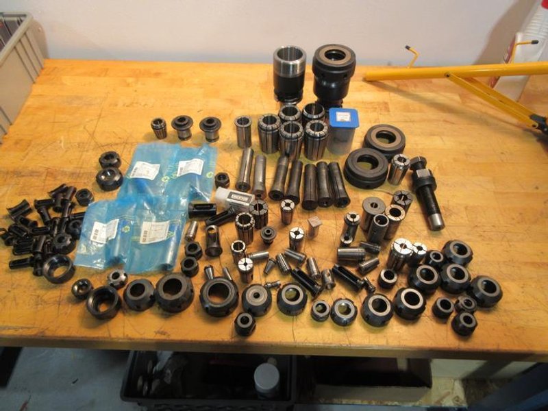 Various Assorted Collets &amp; Collet Nuts- Auction Item