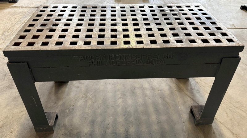 30" x 60" Acorn Welding Table, 1-3/4" Square Holes, Stand
