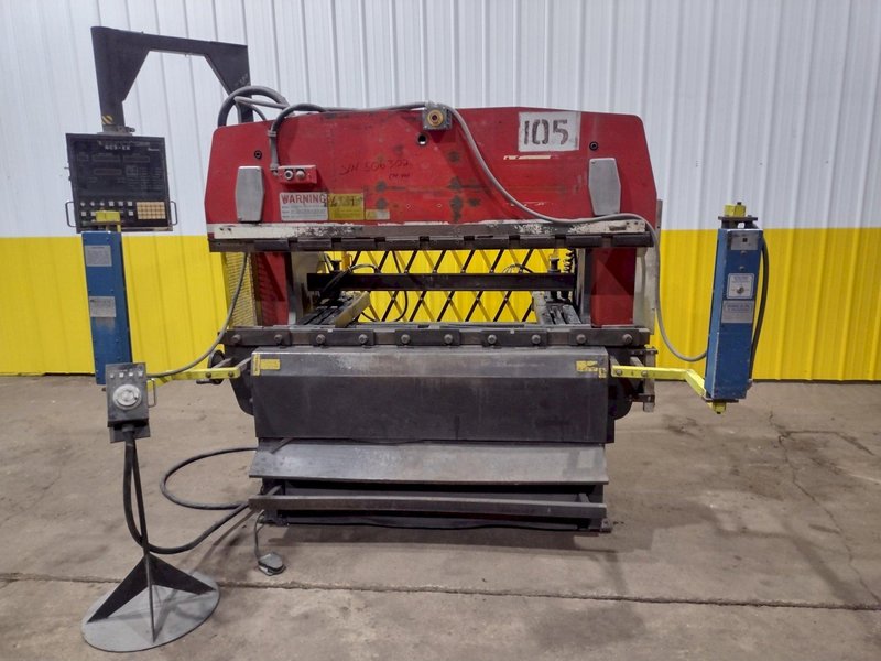 50 TON x 6' AMADA MODEL #RG50 HYDRAULIC PRESS BRAKE NC9-EX CONTROL, 1987: STOCK #19273