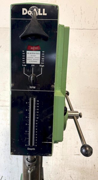 24&quot; Doall Single Spindle Drill DG-24, Gear Head, 90-3360 RPM, 16&quot; x 20&quot; T-Slot Table, Clean