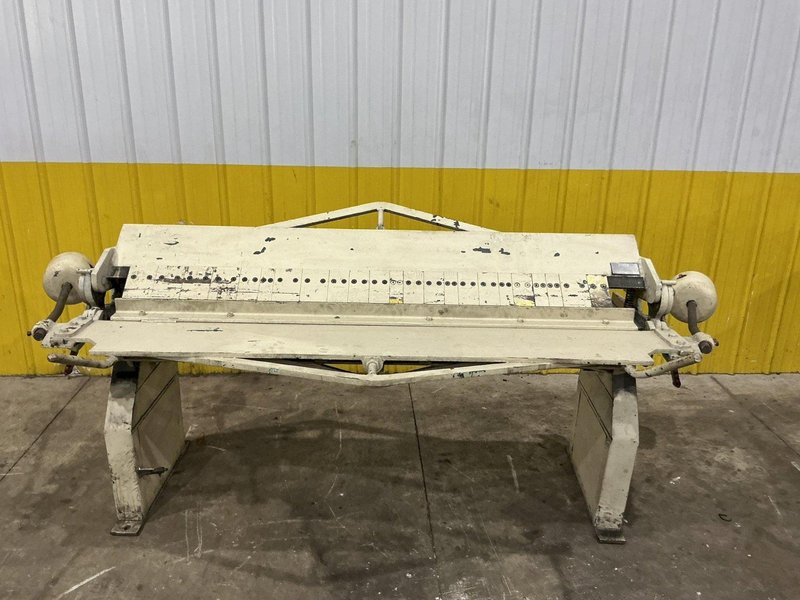 72" X 12 GAUGE NATIONAL MODEL #U7212 MANUAL BOX &amp; PAN FINGER BRAKE: YOBRO #25672