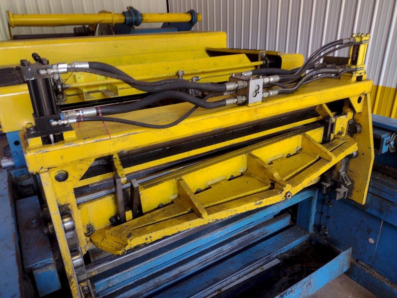 60" x 14 GA X 20,000 LB IOWA PRECISION MODEL #SLR6014-2.5 SLITTING CUT TO LENGTH COIL SLEAR LINE: YOBRO #26015