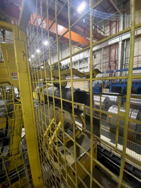 50,000 lbs x 48" x .125" Automatic Feed Co. Coil Feed Line, Uncoiler, Car, Peeler, Pinch Roll, Crop Shear, Straightener, Threading Table, Servo Feeder, Exit Chopper