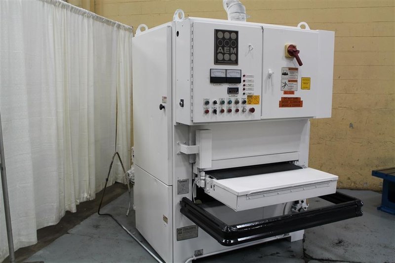 36" AEM BELT GRINDER AND DEBURRING MACHINE: STOCK #70463