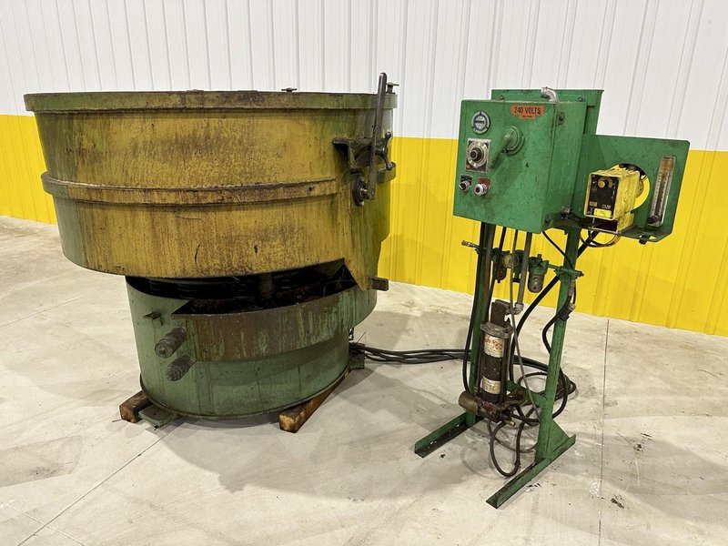 12 FT HAMMOND ROTO-FINISH MODEL #ST-12 ROTARY BOWL VIBRATORY PARTS DEBURRING FINISHER: STOCK #20064