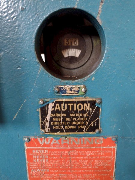 10' x 1/4" HTC MODEL 250-10A HYDRAULIC SHEAR: STOCK #19778