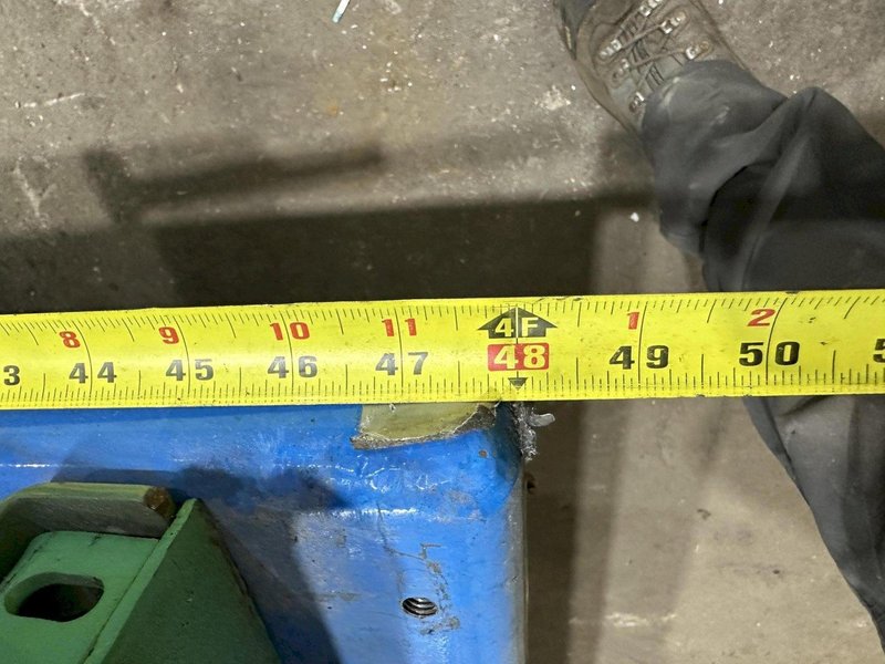 5,000 LBS X 96" X 48" BISHAMON HYDRAULIC SCISSOR LIFT TABLE WITH ROLLER CONVEYOR TOP, 115 VOLT: STOCK #20963