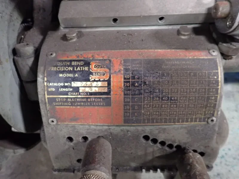 SOUTH BEND 9" X 32" LATHE  -  C1 744 Z 18