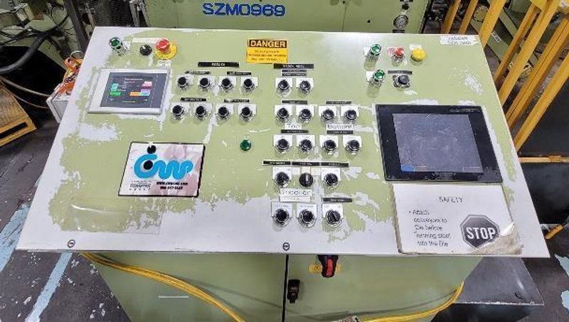 220 TON AIDA MODEL #NCI-200(2) GAP FRAME PRESS, 12.59&quot; STROKE: STOCK #22210