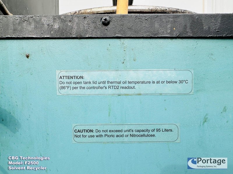 CBG Technologies Model: F2500  ||  Solvent Recycler