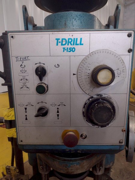 6-3/4" T-DRILL MODEL #T-150 PIPE COLLARING MACHINE WITH T-DRILL EC-150 END PROCESSING ATTACHMENT: STOCK #15864