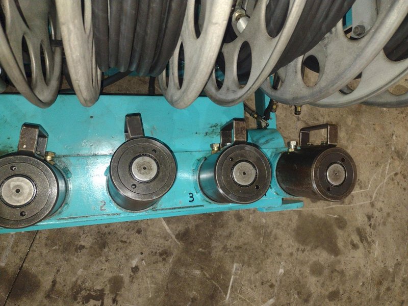 40 TON MODERN HYDRAULICS 4 CYLINDER PORTABLE HYDRAULIC DIE SETTING &amp; SEPARATING SYSTEM: STOCK #23773
