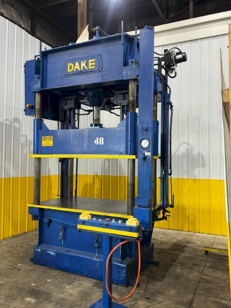 75 TON DAKE MODEL #18-558 HYDRAULIC 4-POST PRESS,  23&quot; STROKE: YOBRO #24084
