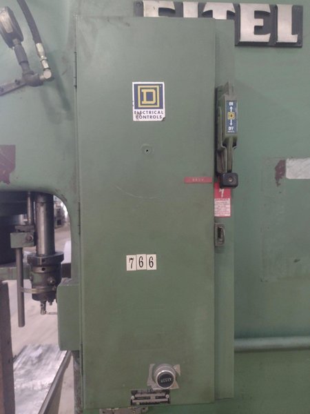 100 TON EITEL MODEL #RP100 HYDRAULIC C-FRAME PRECISION STRAIGHTENING PRESS: YOBRO #16014