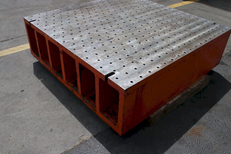 53-1/2" X 54" X 16" DRILLED &amp; TAPPED PLATE: STOCK #76524