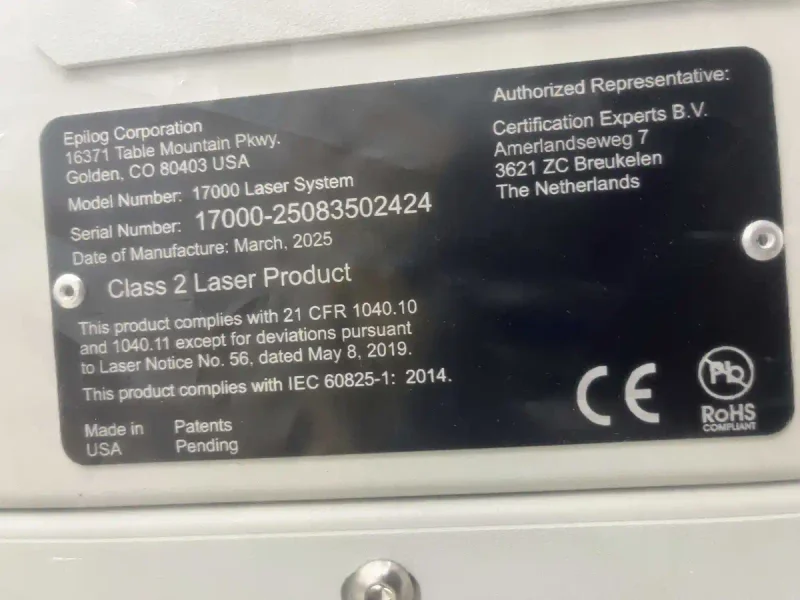 2025 EPILOG EDGE FUSION 24 | Laser Markers