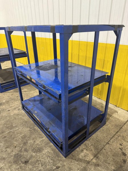 (4) 1,000 LB CAPACITY DIE RACKS W/ SLIDING SHELVES: YOBRO #24478
