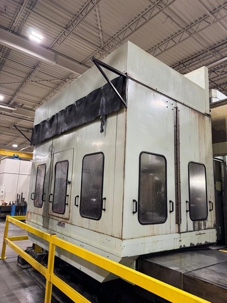 Kuraki KBT 13EA CNC Boring Mill, 2003 – Fanuc Control, 4k RPM, Chip Conveyor, 1000 PSI TSC