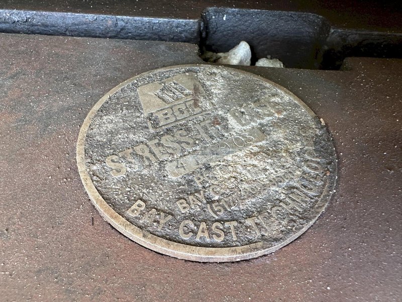 6&#039; X 12&#039; BAY CAST T-SLOT STEEL FLOOR PLATE / LAYOUT TABLE: STOCK #21664