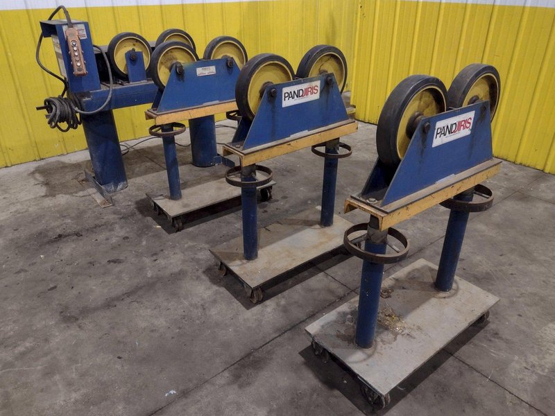 6,000 LB PANDJIRIS MODEL PIPER 3 TANK TURNING ROLLS, DRIVE &amp; IDLERS, 110V : YOBRO 24750