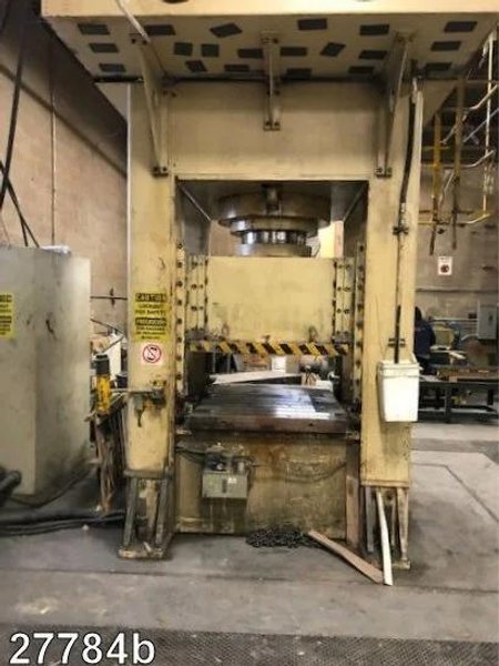 660 TON SUTHERLAND MODEL #HD1 HYDRAULIC 4 POST GUIDED RAM PRESS 15&quot; STROKE: YOBRO #24088