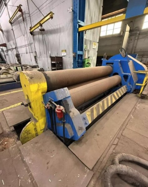 8' X 1" BERTSCH 3 ROLL INITIAL PINCH PLATE ROLL. STOCK # 0654226