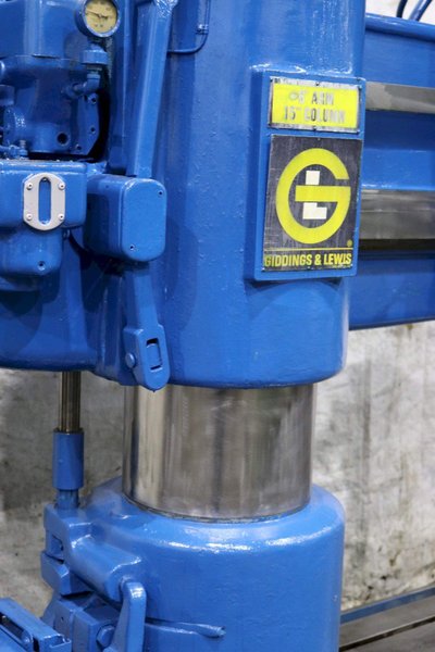 6&#039; X 15&#039; GIDDINGS &amp; LEWIS RADIAL ARM DRILL: STOCK #67605