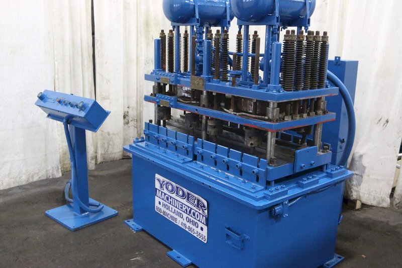 30 TON PNEUMATIC 6-POST PNEUMATIC INLINE PREPUNCH PRESS: STOCK #68646