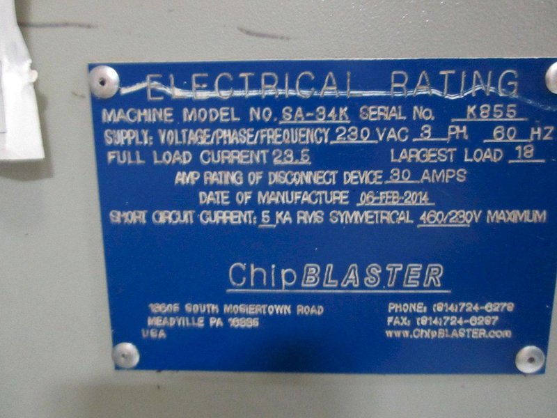 LNS Group Chip Blaster SA-34K Chip Chiller- Auction Item