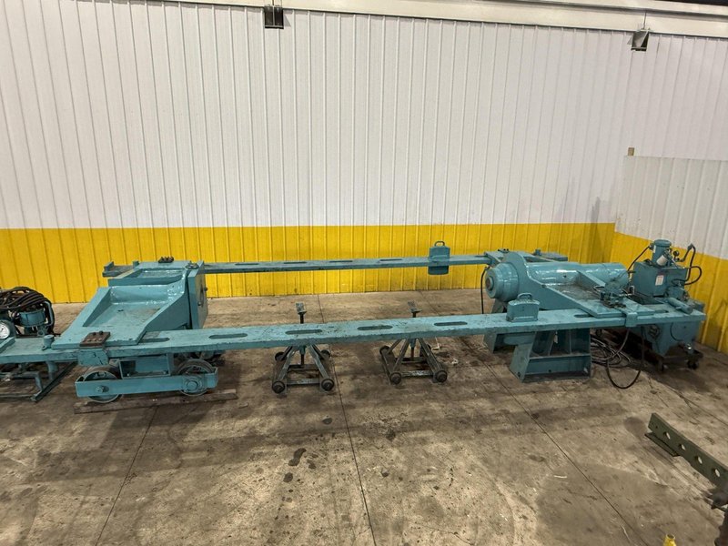 500 TON DRILL QUIP HORIZONTAL HYDRAULIC WHEEL PRESS WITH VICKERS HYDRAULIC UNIT: STOCK #23422