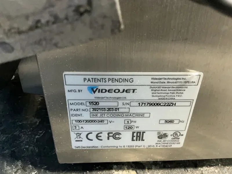 VIDEOJET INKJET PRINTER  -  1520