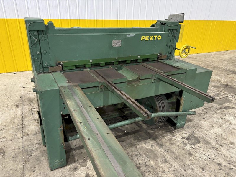4' X 10 GAUGE PEXTO MODEL #10-U-4B MECHANICAL POWER SHEAR: STOCK #21257