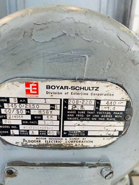6&quot; X 18&quot; BOYAR-SCHULTZ SURFACE GRINDER. STOCK # 0609120